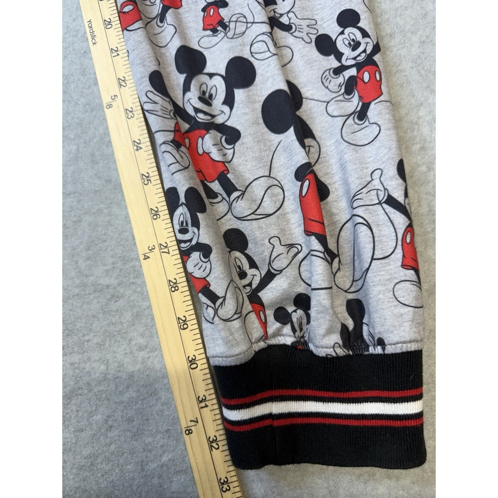 Disney Sleepwear Womens XL Gray Mickey Mouse Print Jogger Pajama Elastic 30x32 - Picture 4 of 7